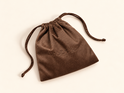 Velvet travel pouch