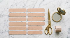 Strips of body tape.